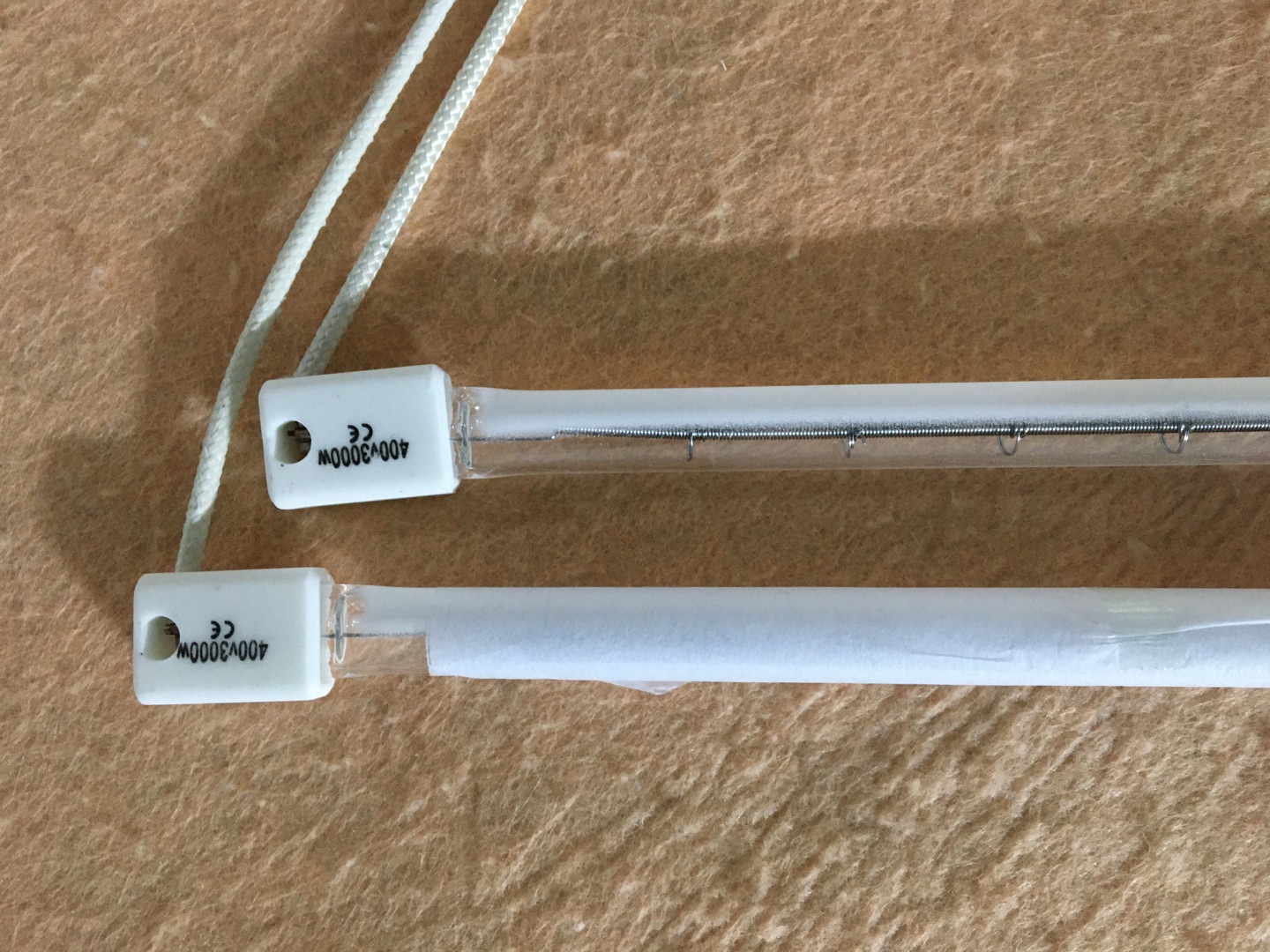 SK15 Średnia fala 650mm 1500w Lampa cieplna halogenowa IR