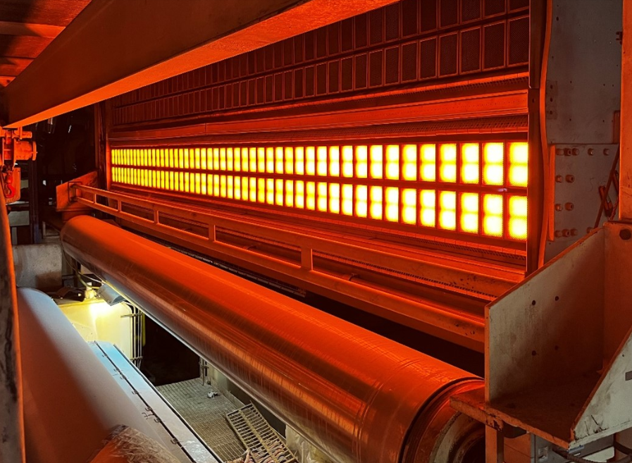 Best IR lamp for textile coating cure