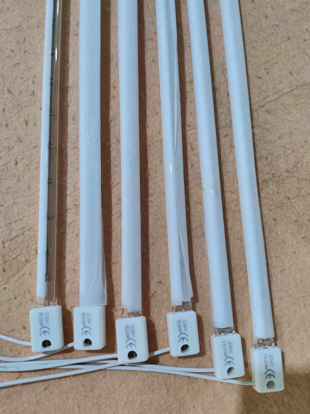 High Quality 560mm 400v 1500w Halogen Heating Lamp for Ink Drying