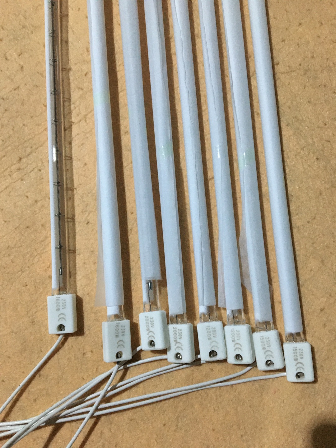 Lampes à halogène claires R7S 515 mm 220 V 1500 W