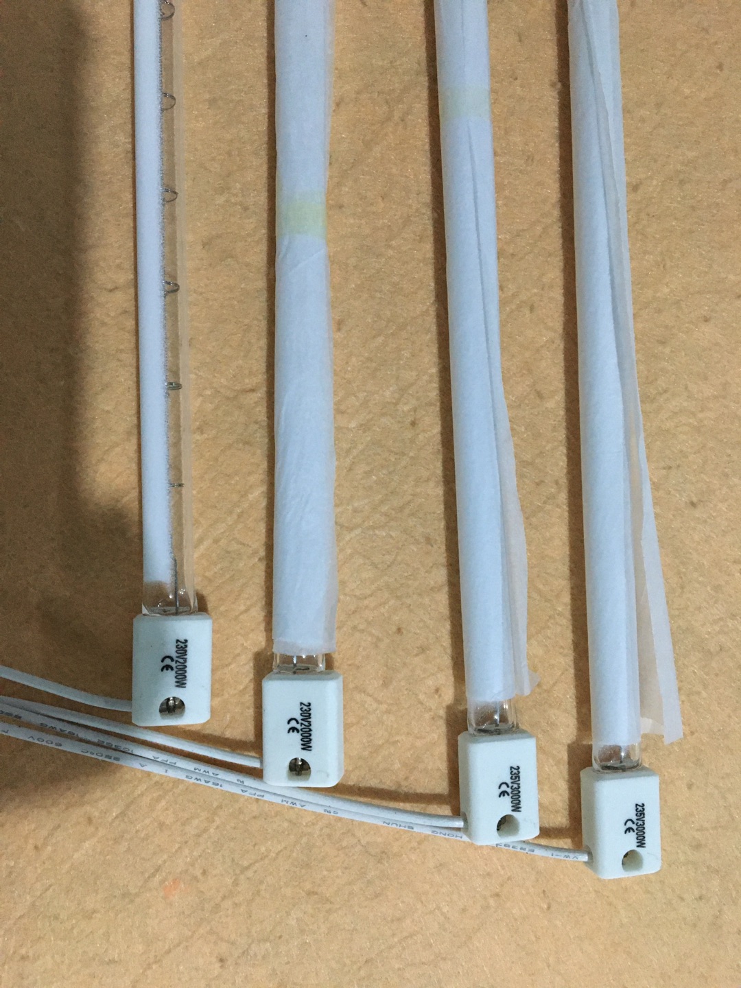 quartz tungsten halogen heating tube