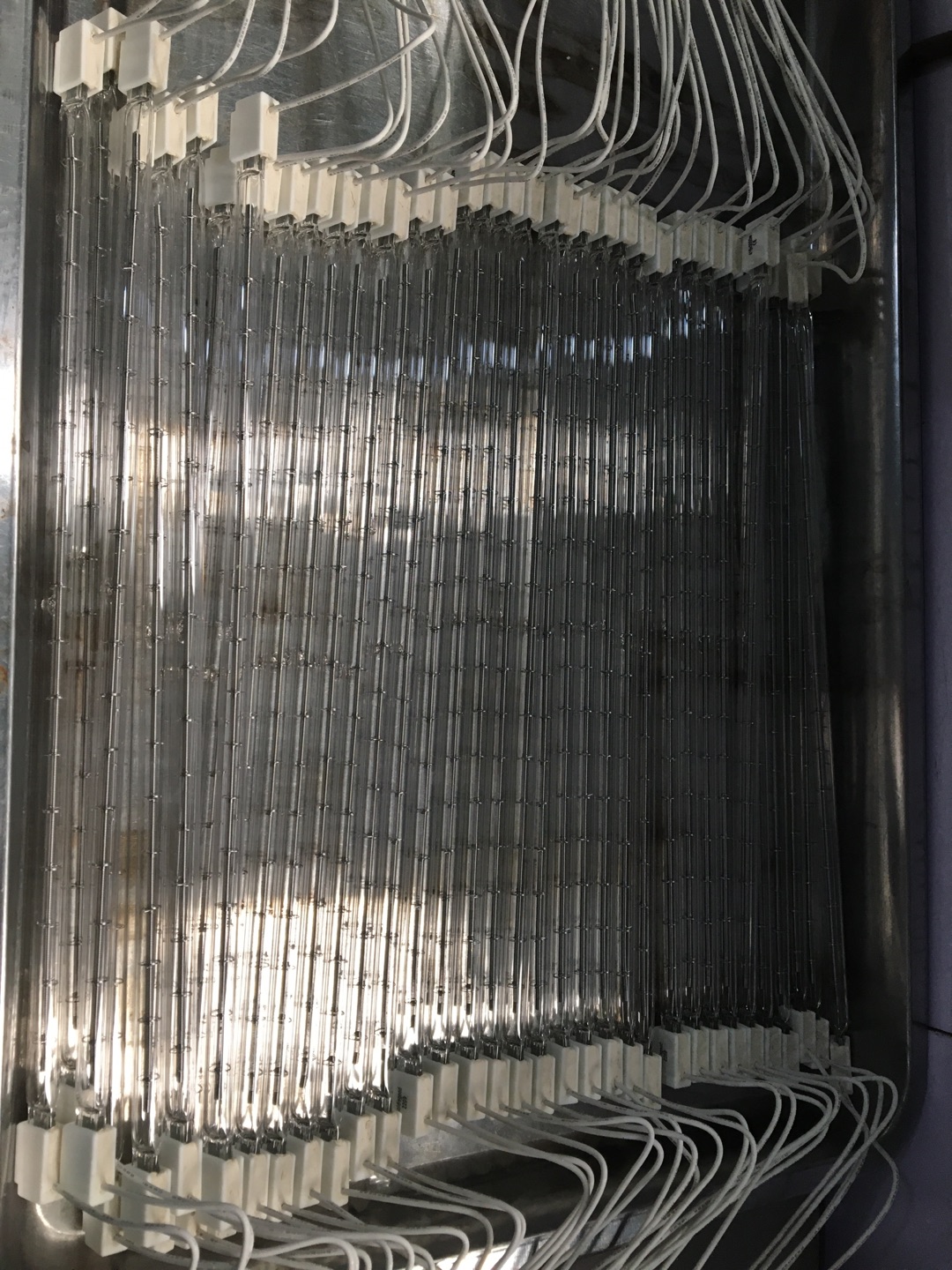 medium wave halogen quartz golden ir heating lamp for laminating of fabrics